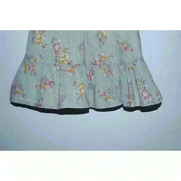 Oshkosh Floral Metallic Thread Ruffled Layered Boho Girls Toddlers Dress Size 2T - Picture 3 of 16